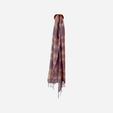 Ombre tie & dye wool scarf. Violet